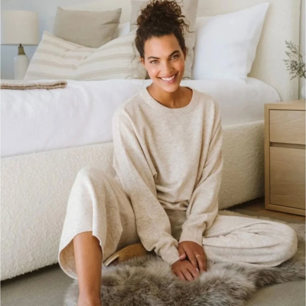 Jenni Kayne Marina Oversized Pullover Crewneck Sweater